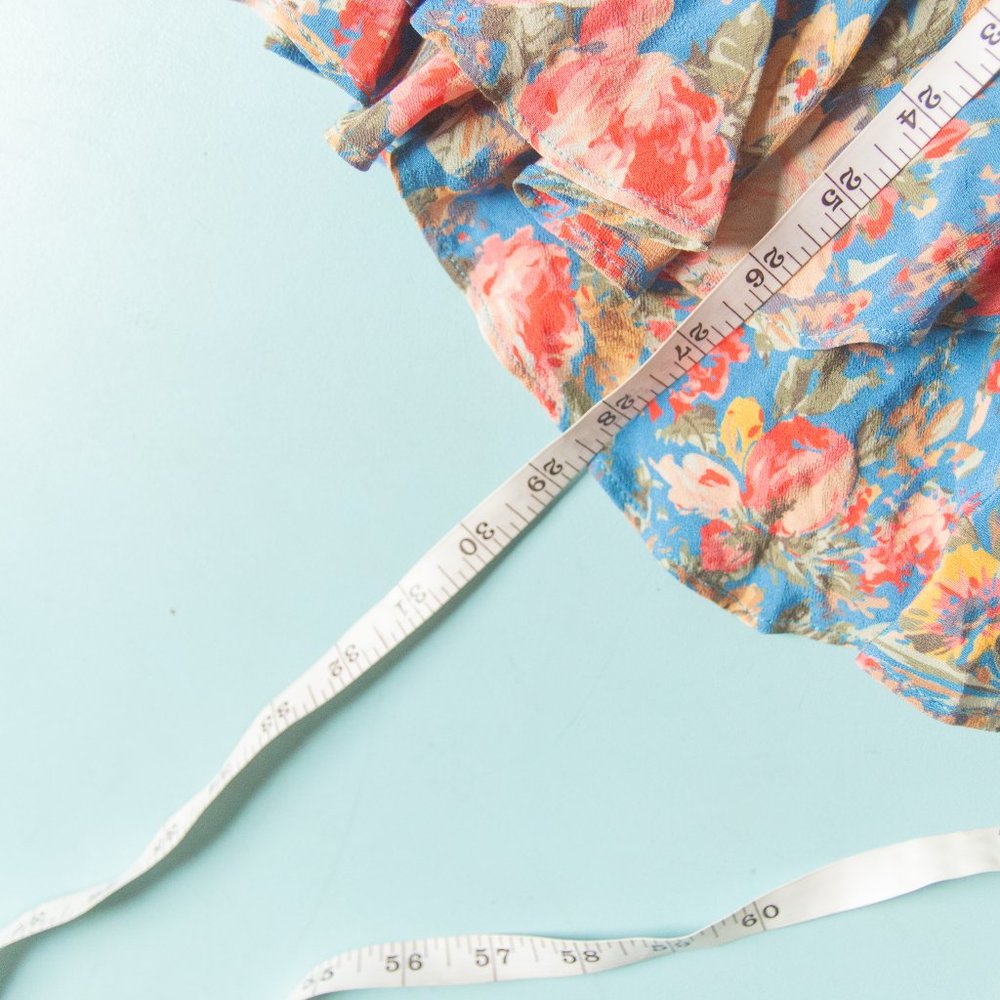 Majorelle x Revolve Blue Floral Salsa Off Shoulder Faux Wrap Mini Dress Sz M - Picture 8 of 10